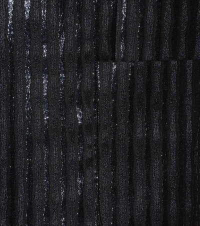 Shop Carven Metallic Striped Jacket In Black