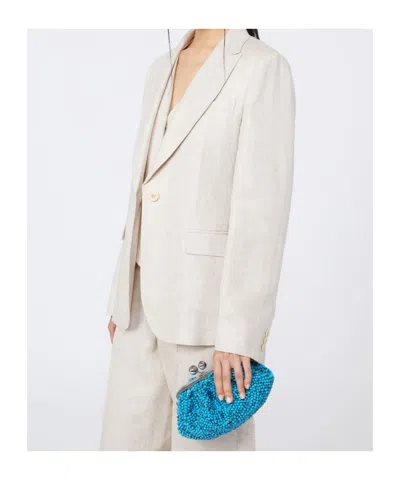 Weekend Max Mara Pasticcino Shoulder Bag In Blue