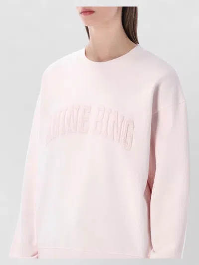 Anine Bing Spencer Sweatshirt In Pink