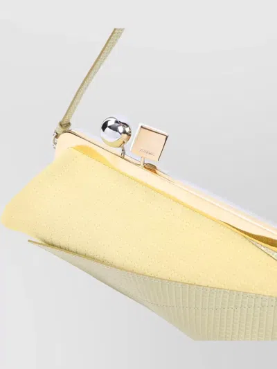 Jacquemus Salon Mais Suede And Patent-leather Clutch