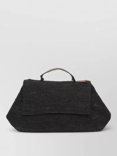 Ibeliv Rectangular Woven Tote Bag Top Handle Strap