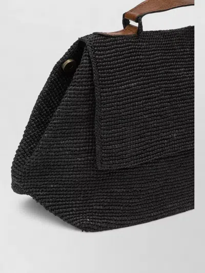 Ibeliv Rectangular Woven Tote Bag Top Handle Strap