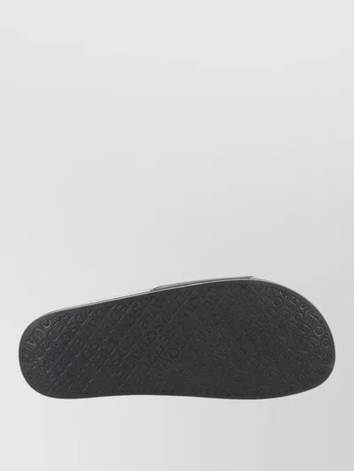 Dsquared2 Logo Slide Sandal Open Toe Flat Sole In Multi