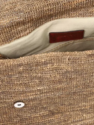 Ibeliv Rectangular Woven Tote Bag Top Handle Strap