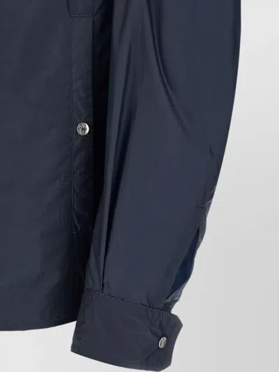 Moncler Ripstop Shirt In Blue
