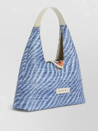 Marni Top Handle Mini Tote Wave Pattern