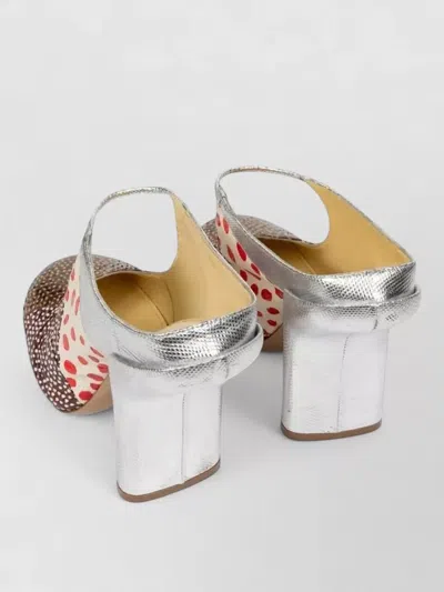 Dries Van Noten Pumps Polka Dot Mixed Textures Patchwork In Multi