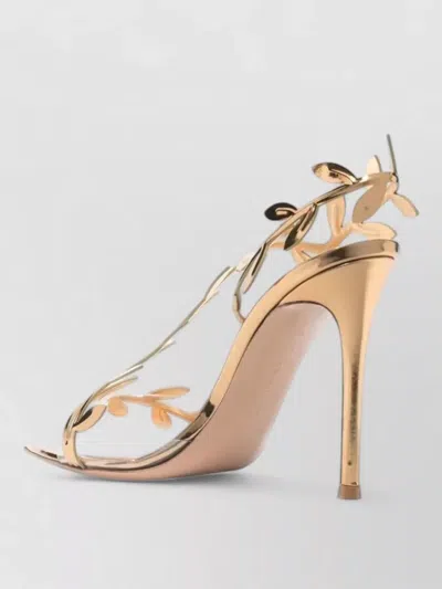 Gianvito Rossi Crystal Branch Slingback Cocktail Sandals In Multi