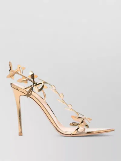 Gianvito Rossi Crystal Branch Slingback Cocktail Sandals In Multi