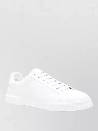 Dolce & Gabbana Portofino Light White Sneakers With Logo Patch On The Tongue And Tonal Logo Lettering On The Heel In In White