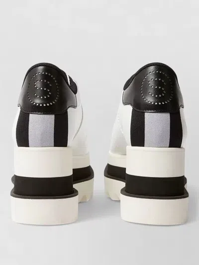 Stella Mccartney Women White Lace Up Sneakers, 7.5 Luxury Sneakers For Women Darveys In Multi
