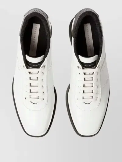 Stella Mccartney Women White Lace Up Sneakers, 7.5 Luxury Sneakers For Women Darveys In Multi