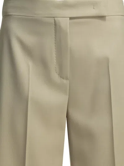 Max Mara Wool Tailored Shorts Pleats Buttoned Back Pockets In Multi
