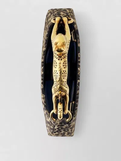 Lanvin Mini Shoulder Bag Animal Pattern Handle