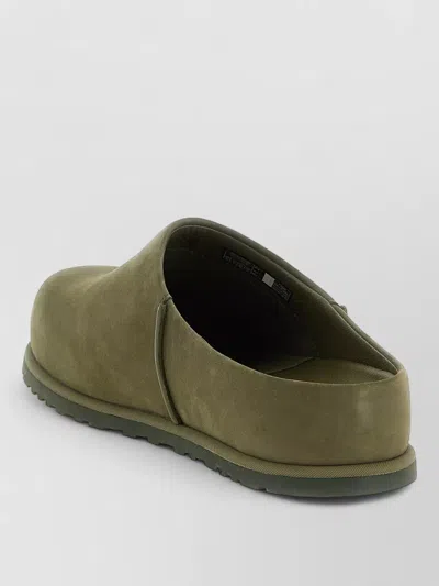 Ugg ® Men's Otzo Clog Nubuck Shoes In Burnt Olive In Green