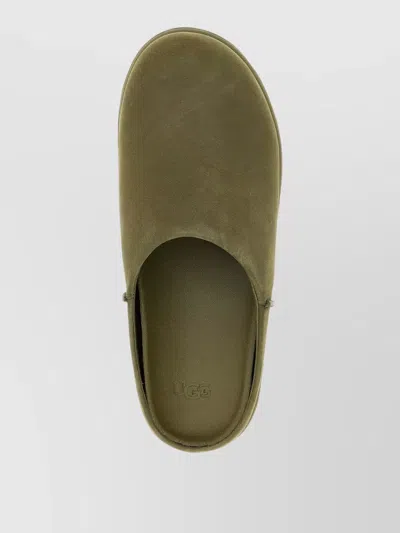 Ugg ® Men's Otzo Clog Nubuck Shoes In Burnt Olive In Green