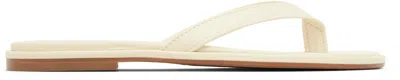 Aeyde Ivory Nappa Leather Cross Breed Lamb Leather Flats In Multi