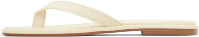 Aeyde Ivory Nappa Leather Cross Breed Lamb Leather Flats In Multi
