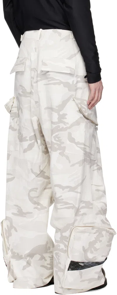 Fffpostalservice Off-white Engineer Cargo Pants In Neutral