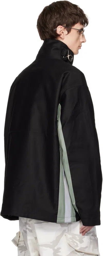 Fffpostalservice Black Ff Bunker Jacket In Black