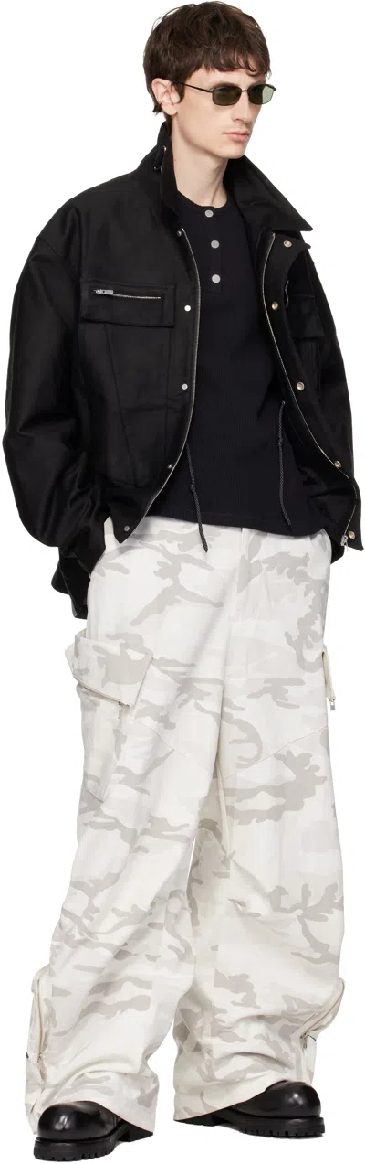 Fffpostalservice Black Ff Bunker Jacket In Black