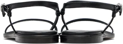 Aeyde Nettie Leather Ankle-strap Sandals In Black