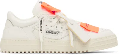 Off-white Low-top Off-court Sneakers With Zip-tie Detail In Neutral