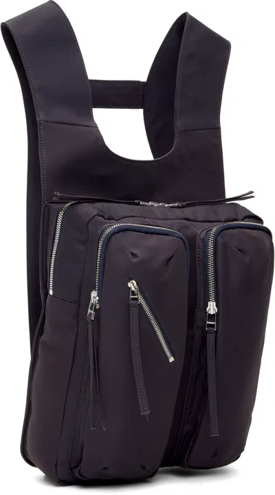 Fffpostalservice Purple Pod Backpack In Purple