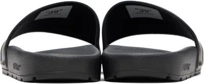Off-white Bookish Open Toe Slip-on Slides In Black
