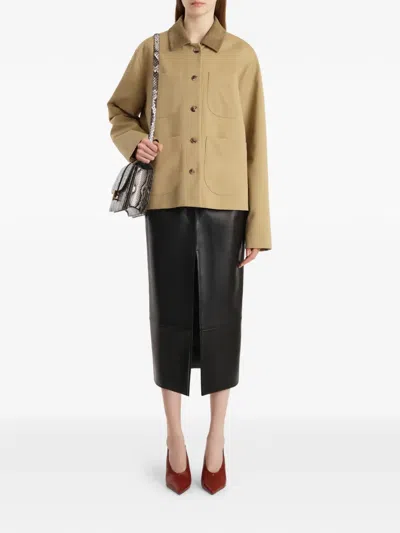 Khaite Pockets Front Jacket In Brown