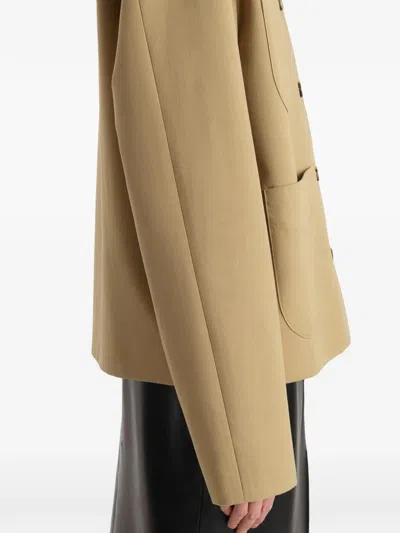 Khaite Pockets Front Jacket In Brown