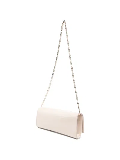 Castagna Chain-strap Clutch Bag In Neutral