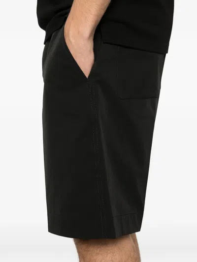 Moncler Elasticated Shorts In Black