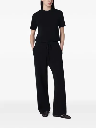 Entire Studios Fine-knit T-shirt In Black