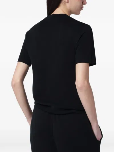 Entire Studios Fine-knit T-shirt In Black