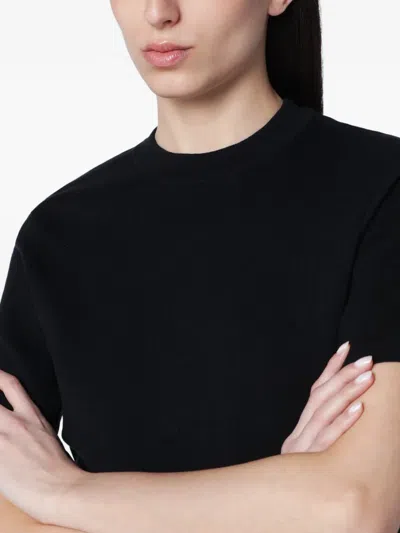 Entire Studios Fine-knit T-shirt In Black