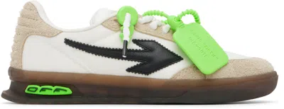 Off-white Beige End Of Play Suede Sneakers In Neutral