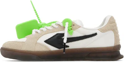 Off-white Beige End Of Play Suede Sneakers In Neutral