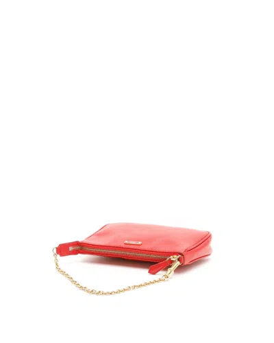 Fendi Chain Pochette In Red