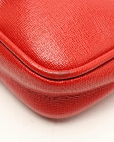 Fendi Chain Pochette In Red