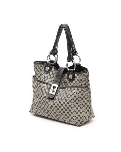 Celine Céline Macadam Handbag In Gray