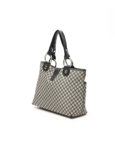 Celine Céline Macadam Handbag In Gray