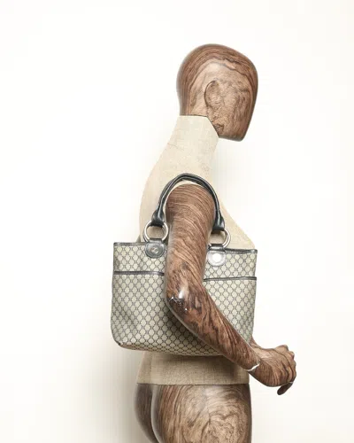 Celine Céline Macadam Handbag In Gray