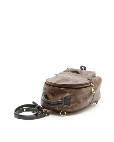 Pre-owned Louis Vuitton Monogram Mini Palm Springs Backpack In Brown