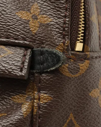 Pre-owned Louis Vuitton Monogram Mini Palm Springs Backpack In Brown