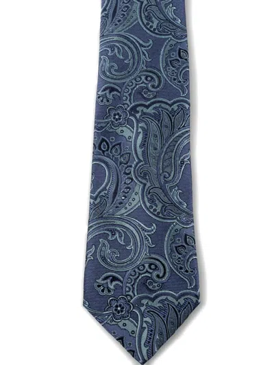 Etro Silk Tie In Blue