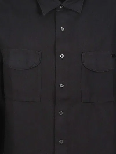 Massimo Osti Studio Patch-pocket Shirt In Black