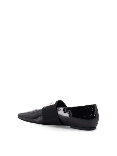 Givenchy Sliced Square Ballerinas In Patent Leather In Multi