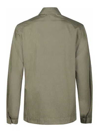 Massimo Osti Studio Button Flap-pocket Overshirt In Green