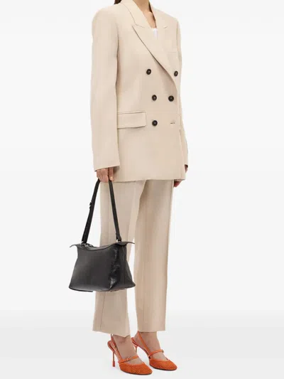 Msgm Pocket Trousers In Brown